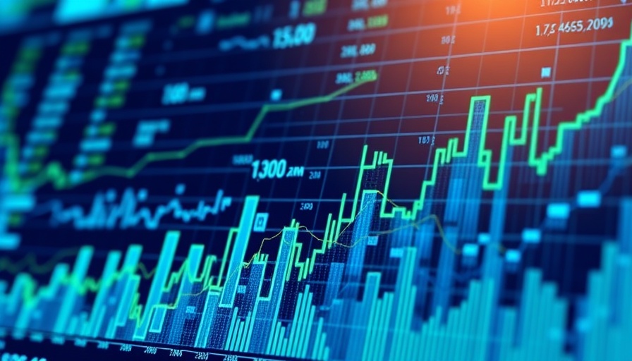 Abstract financial charts indicating municipal bonds investment.