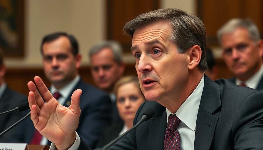 Distinguished man discussing US tariff revenues in a formal setting.