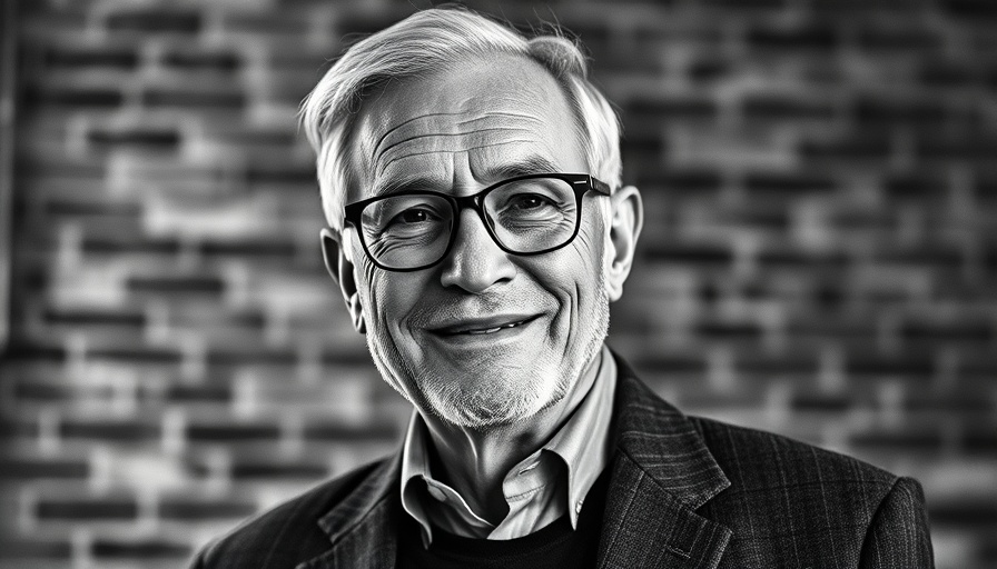 Compliance Week new editor in chief, smiling gently with glasses, brick background.