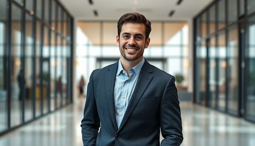 Dow Jones Success FY25 portrait of a confident professional man in an office.