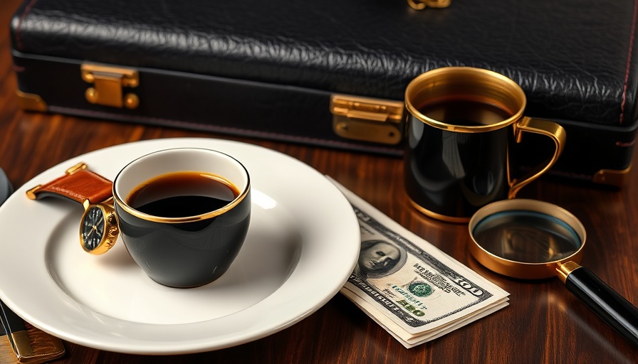 Luxurious items symbolizing CEO compensation strategy including money, watch, and coffee.