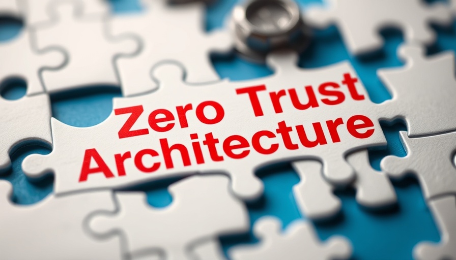Puzzle pieces with 'Zero Trust Architecture' text, symbolizing encryption framework.