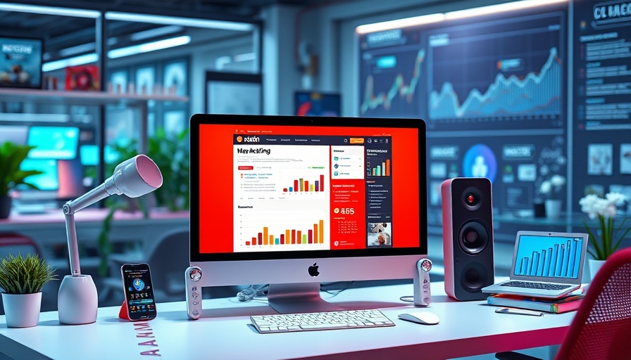 Illustration of Reddit marketing on a computer screen with graphs.