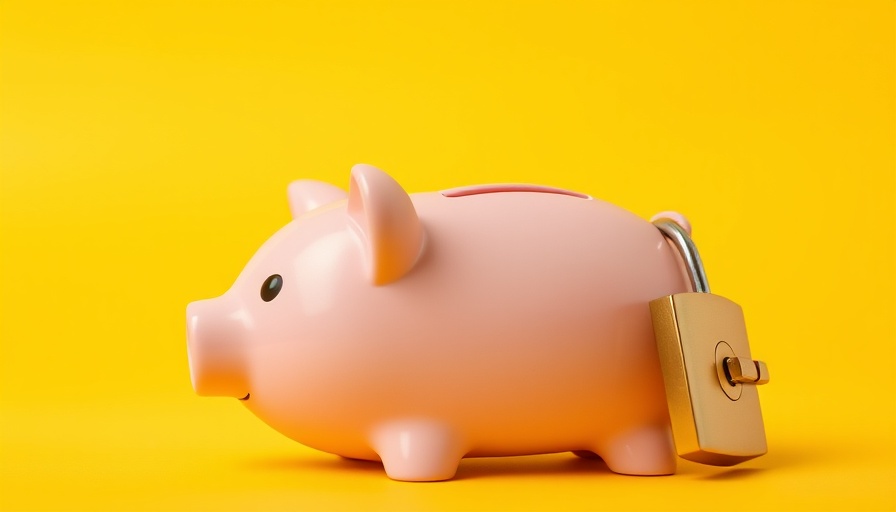 Pink piggy bank with open padlock on yellow background, illustrating 401(k)s private assets investments.