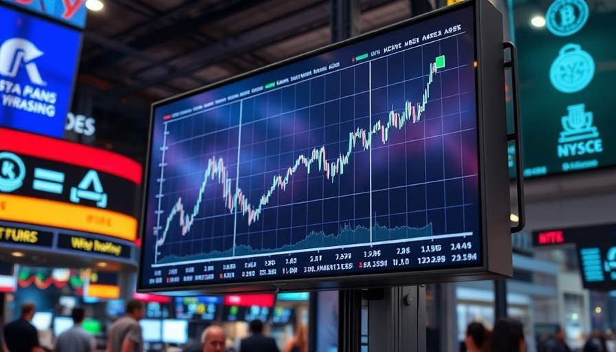ZIM Integrated Shipping stock surge digital display with rising graph lines.