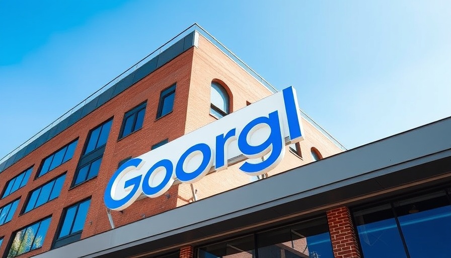 Google sign on modern building exterior