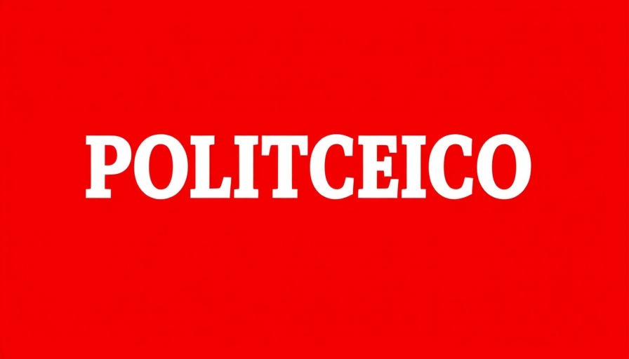 POLITICO logo with bold white text on a red background.