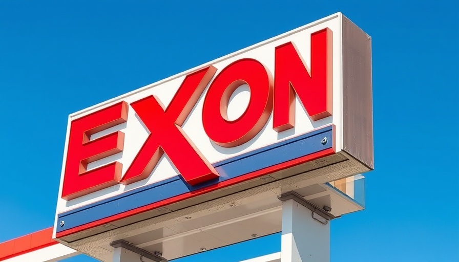 Exxon sign against a clear blue sky, highlighting petrostate opportunities.