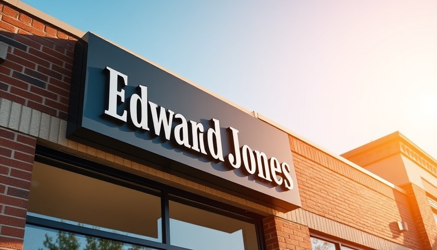 Edward Jones office sign indicating new client growth strategy.
