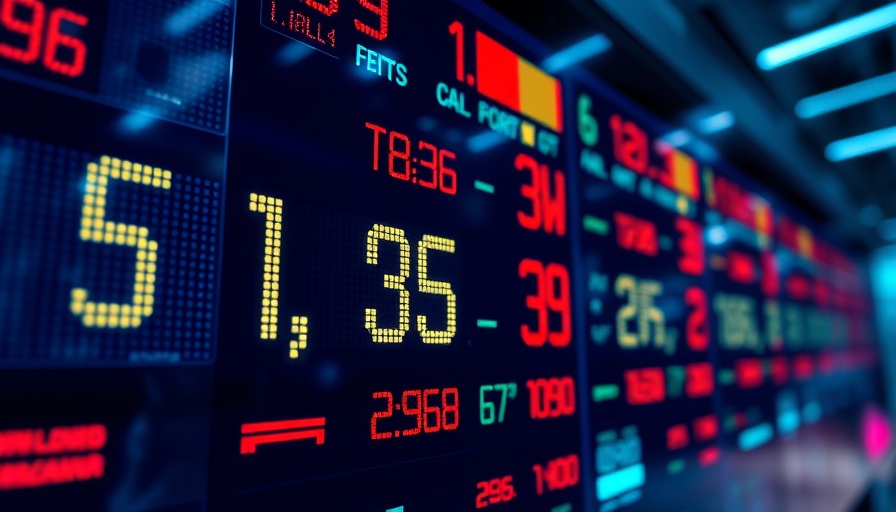 TSX stock ticker showing market surge for entrepreneurs.