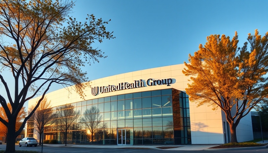 UnitedHealth Group building in evening light after Berkshire Hathaway investment.