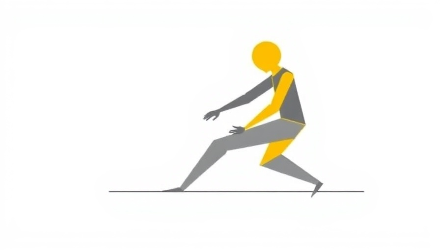 Stylized abstract illustration with bold colors and geometric shapes.