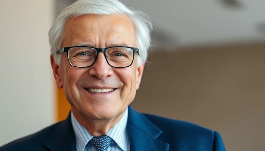 Elderly man smiling in a suit, Warren Buffett investing advice
