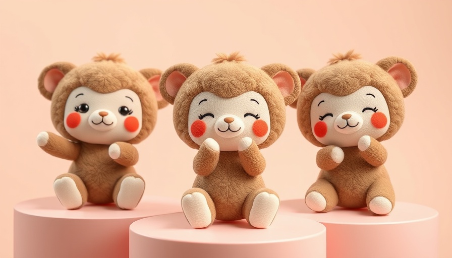Adorable Labubu dolls, a top toy trend for 2025, in playful poses.