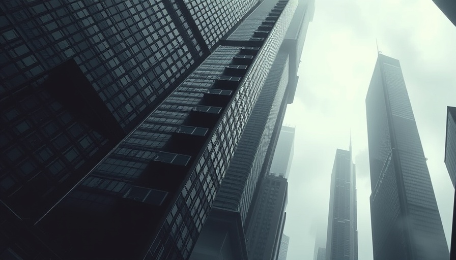 Skyscrapers reach into misty sky symbolizing TSX gains for entrepreneurs.