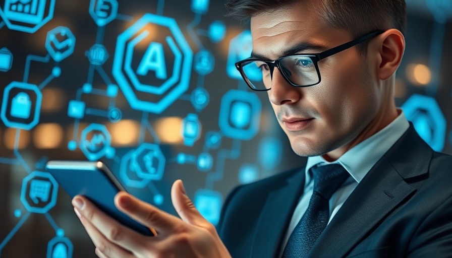 Professional using AI technology for advisors and clients