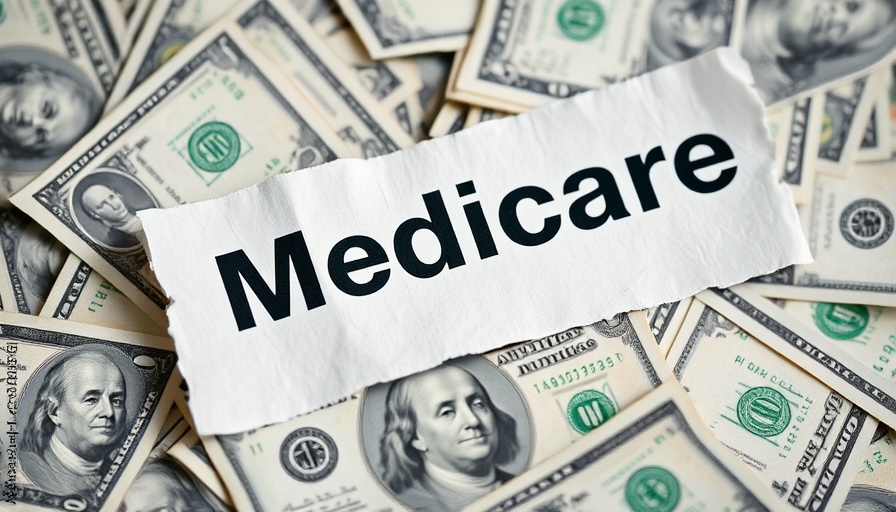 Medicare Advantage satisfaction decline depicted with money and Medicare text.