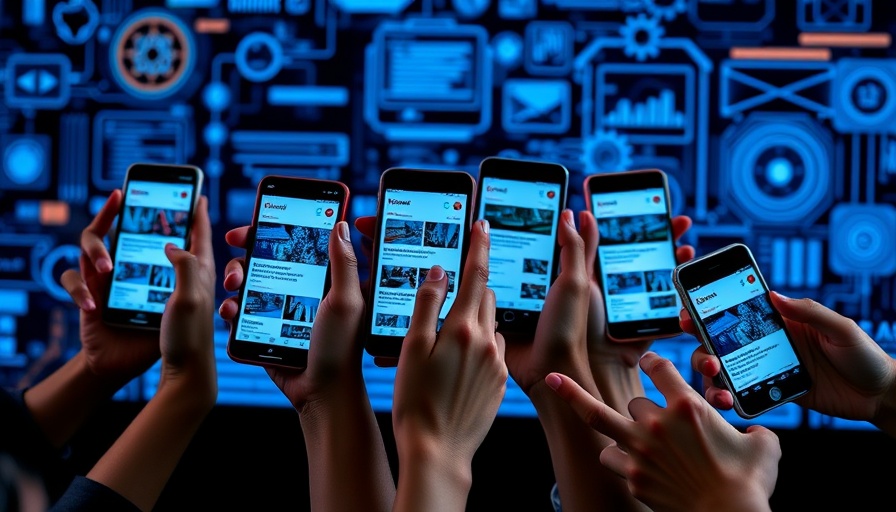 Digital news on smartphones in dynamic tech collage, AI freelancer incident in journalism.