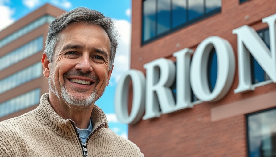 Reed Colley Orion Advisor Technology portrait and building.