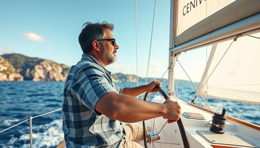 Man steering a sailboat on a sunny day, Aleksejs Halavins biography.