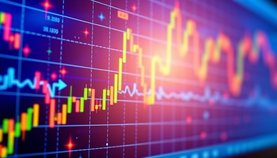 S&P 500 chart showing fluctuations amid investor caution.