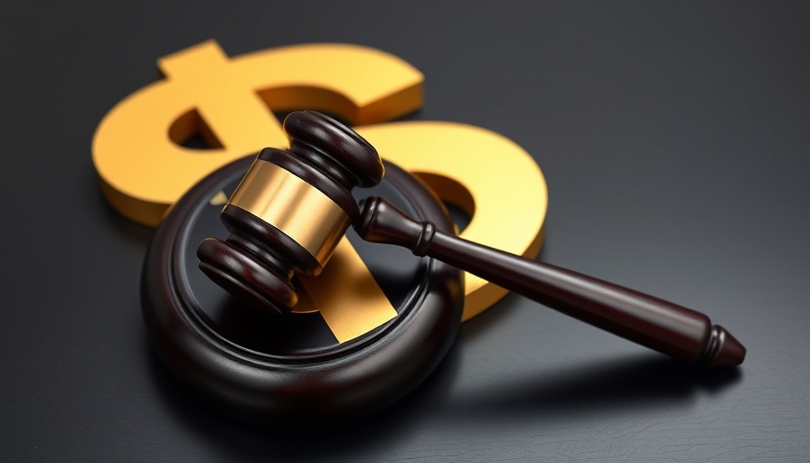 Gavel on dollar sign symbolizing Morgan Stanley Arbitration Award.