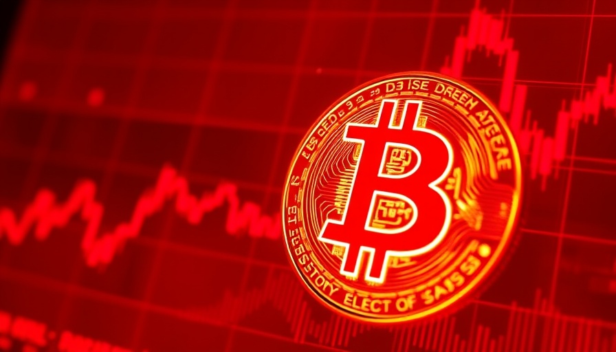 Bitcoin symbol over declining chart representing bearish Bitcoin bets.