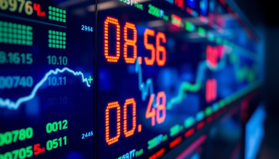 Digital stock market display showcasing vibrant data, highlighting Nvidia earnings opportunities.