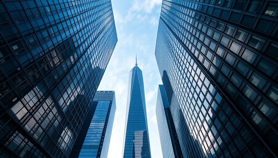 Dramatic skyscrapers representing RIA Profit Trends against a blue sky.