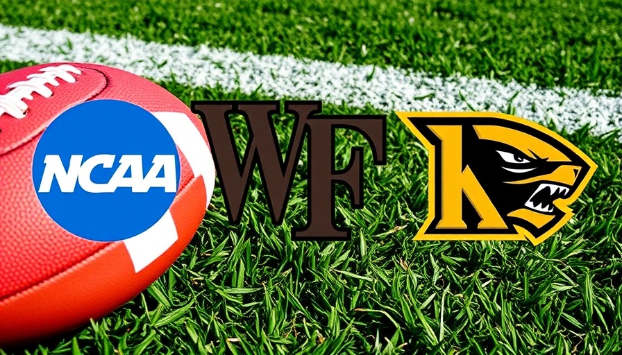 Watch Wake Forest vs Kennesaw State football logos with ball on grass