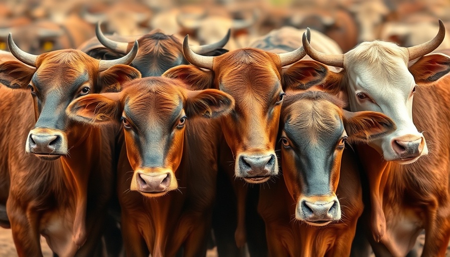 Cattle resting closely, exemplifying sustainable beefpacking practices.