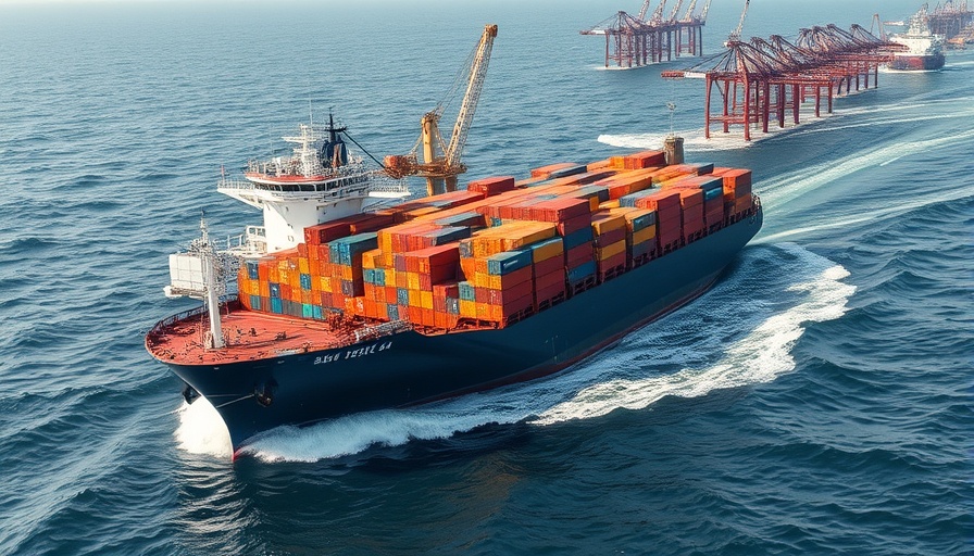 Majestic cargo ship in port, illustrating tariff revenue impact on US economy.