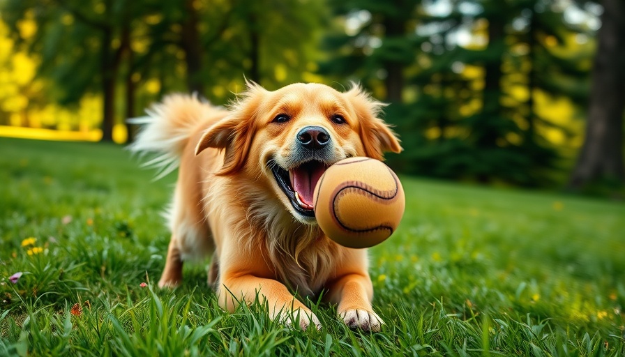 Happy dog playing in the park - ways to keep your dog thriving.