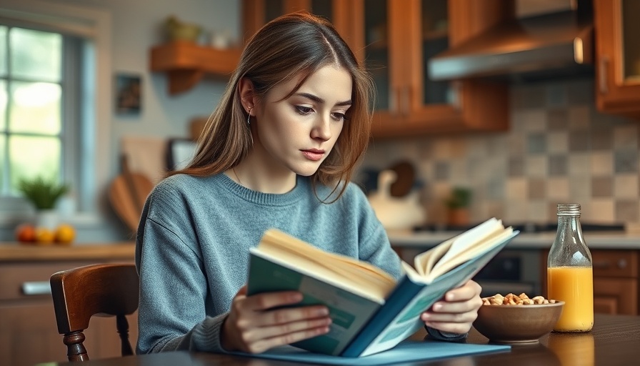 Playful ways to embrace back-to-school energy as an adult while reading during breakfast.