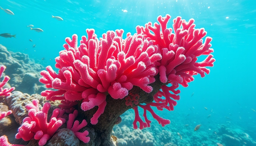 Vibrant coral thriving underwater, showcasing beneficial bacteria coral disease treatment.