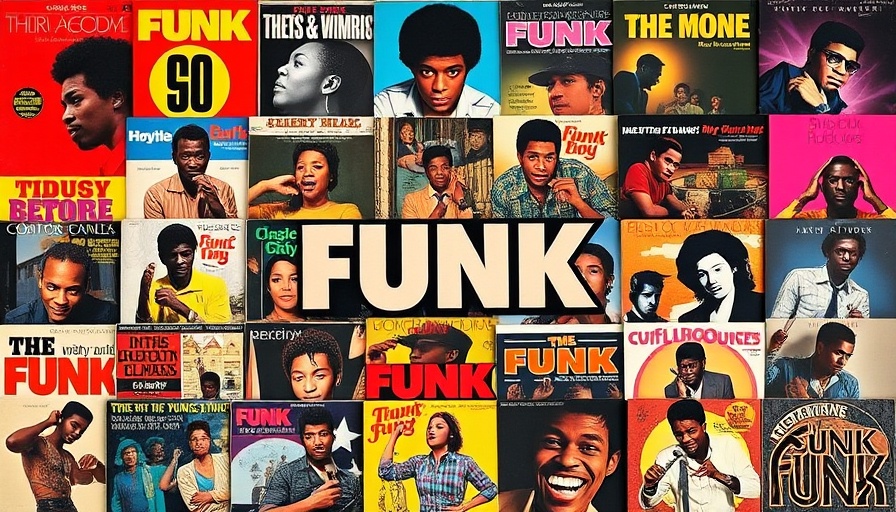 Collage of classic funk album covers highlighting Funk Music's Impact on Business.