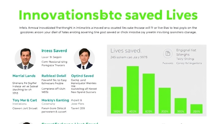Infographic on Counting Lives Saved by scientific innovations.