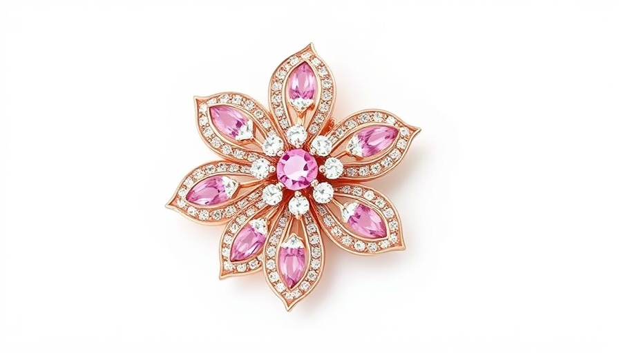 Exquisite pink diamond brooch; inspiring good news for entrepreneurs.