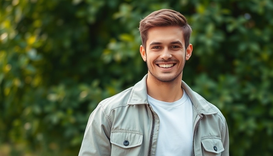 Gino Siniscalchi smiling outdoors in casual attire.