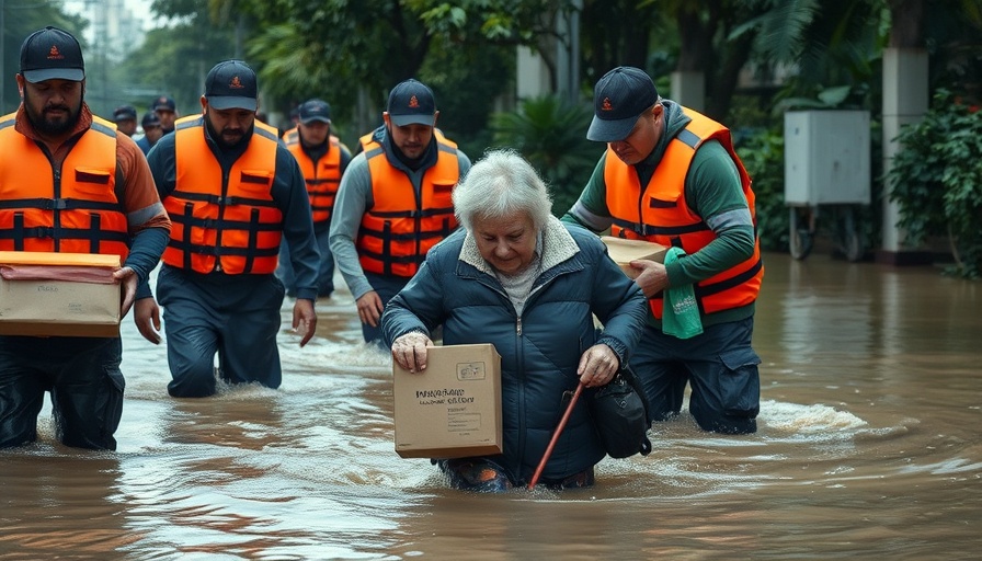 Punjab flood relief efforts, rescue workers aiding victims.