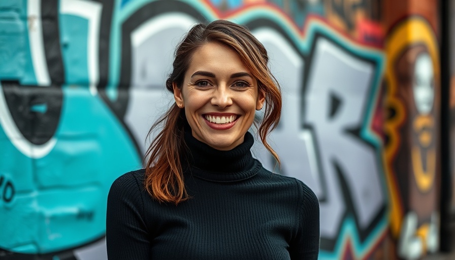 Life after the Spycops scandal: Smiling woman against graffiti