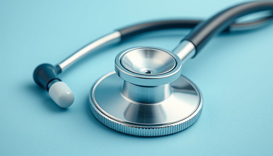 AI stethoscopes detect heart conditions with modern tools on blue.
