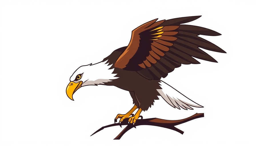 Stylized eagle design symbolizing the historic reintroduction of White-Tailed Eagles.