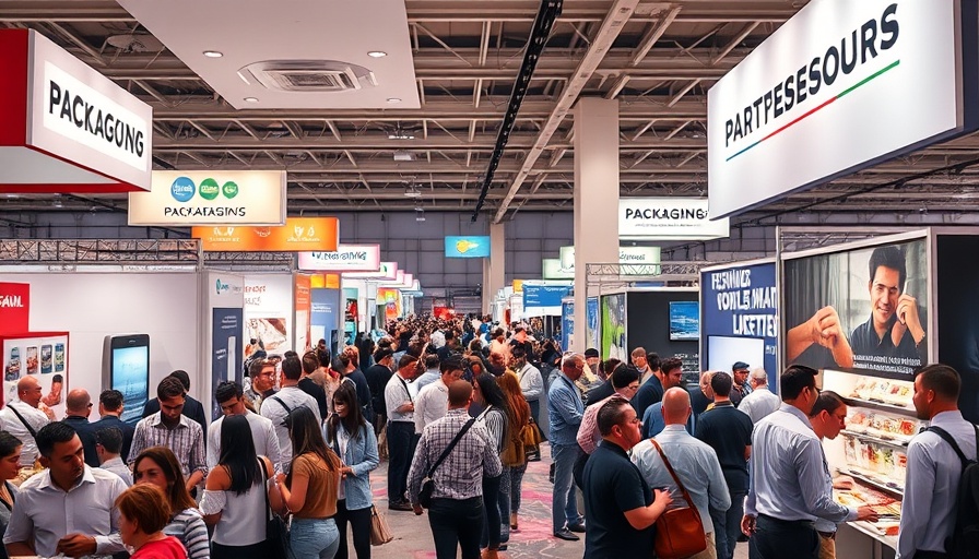 Eurasia Packaging Istanbul 2025 trade show with attendees and booths.