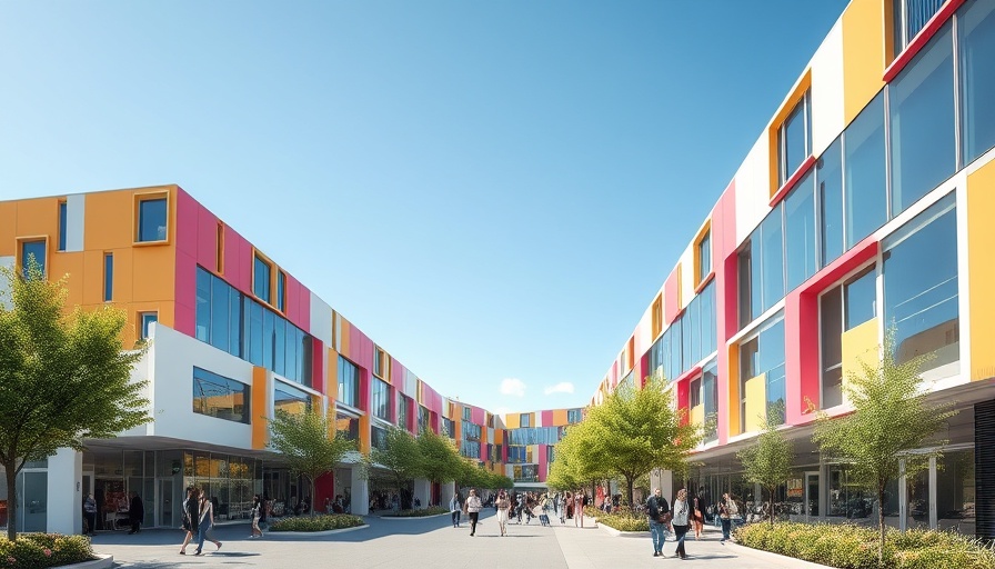 Modern childcare center in Los Angeles with futuristic design.