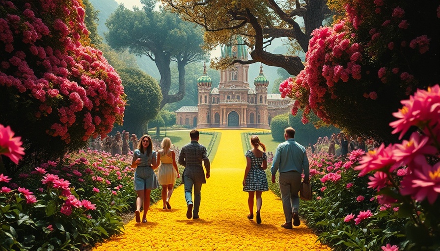 Vibrant Wizard of Oz scene at The Las Vegas Sphere with dynamic colors.