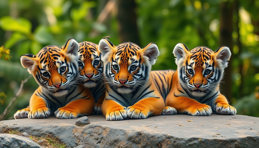 Charming tiger cubs in Chhattisgarh forest showcasing tiger population growth.