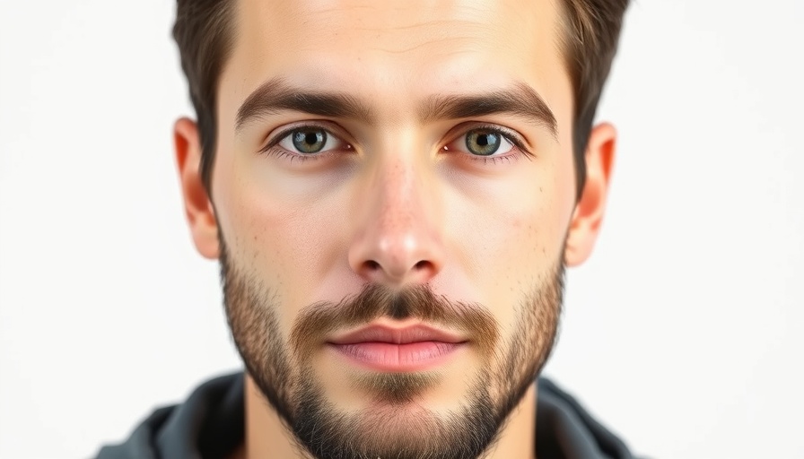 Young man portrait, neutral expression, professional headshot.