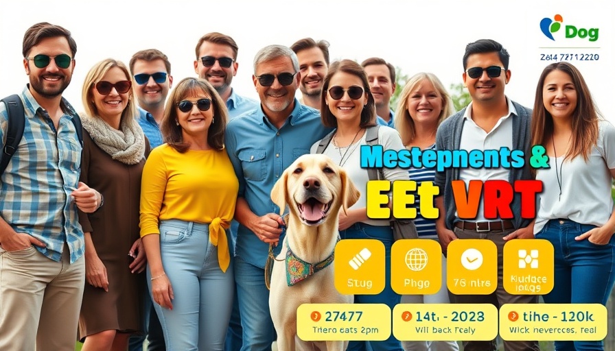 Shades Day Guide Dogs South Africa promotional poster with people in sunglasses.