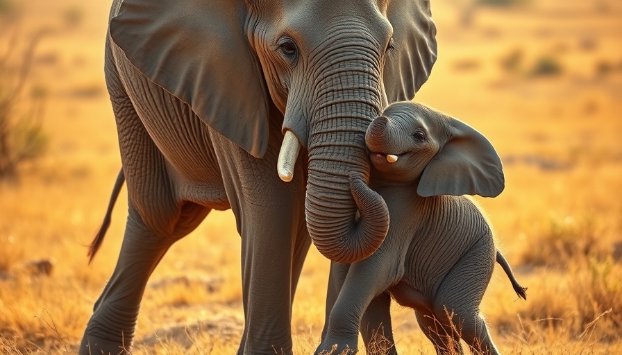 Happiest elephant herd playing in sunlit savannah.